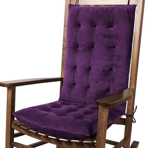 Green velvet rocking chair - green,
