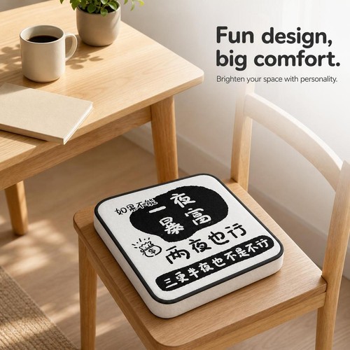 Printed chair pad high - printed,