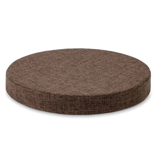 Brown round chair seat cushion - seat,